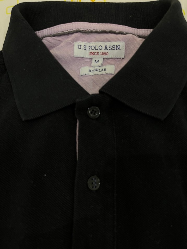 Düğmeli Siyah Erkek Polo Tişört - Görsel 3