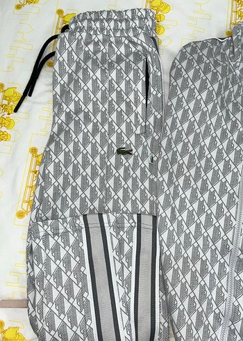 Gri Desenli Fermuarlı Kadın Eşofman Takımı - Görsel 3