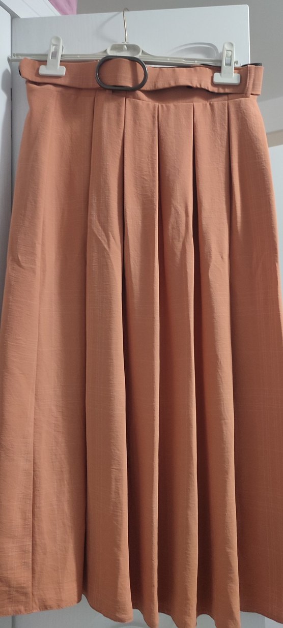 Pilili Kadın Uzun Etek - Görsel 2