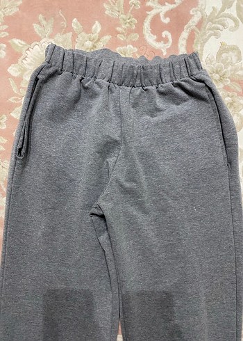 Gri Rahat Kesim Kadın Eşofman Altı - Görsel 3