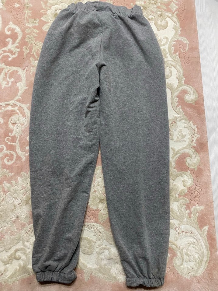 Gri Rahat Kesim Kadın Eşofman Altı - Görsel 2