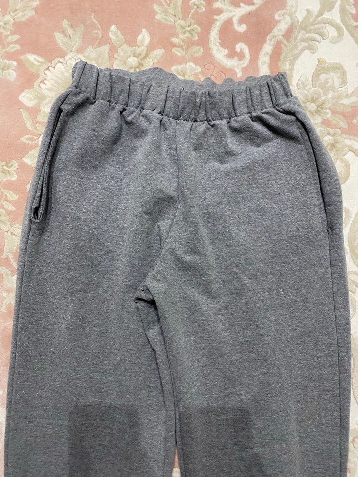 Gri Rahat Kesim Kadın Eşofman Altı - Görsel 3