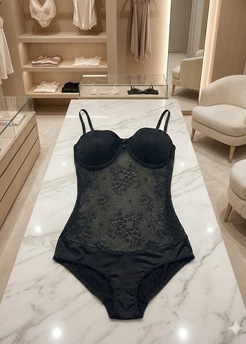 DANTELLİ BALENLİ BÜSTİYER BODY - Görsel 3