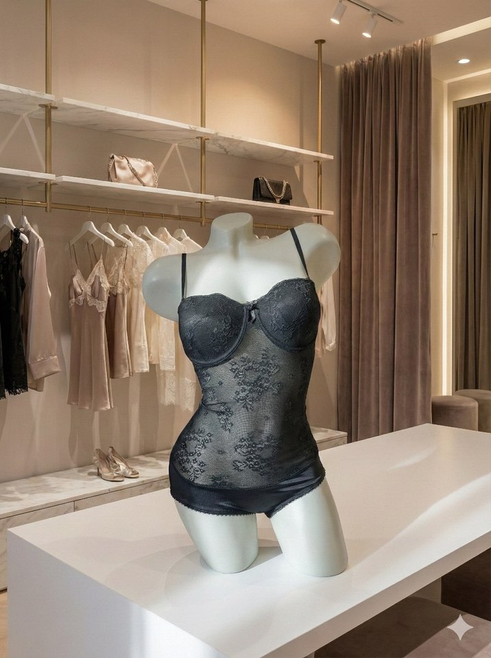 DANTELLİ BALENLİ BÜSTİYER BODY - Görsel 2