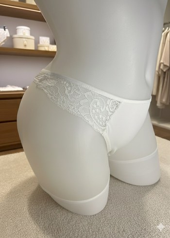 Büstiyer Takım Dantelli Jartiyerli Beyaz - Görsel 2