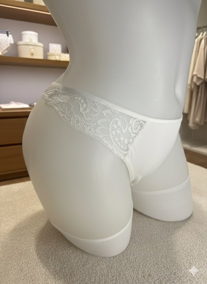 Büstiyer Takım Dantelli Jartiyerli Beyaz - Görsel 2