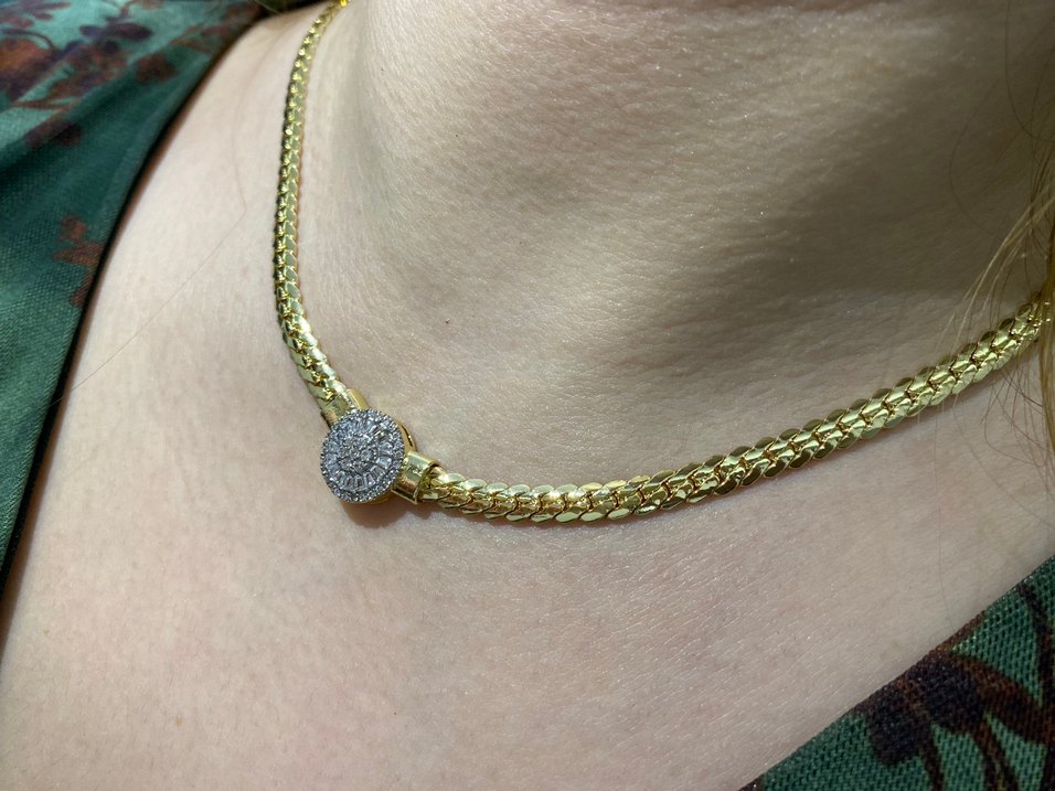 Kuyumcu işi Zirkon taşlı kolye - Görsel 2