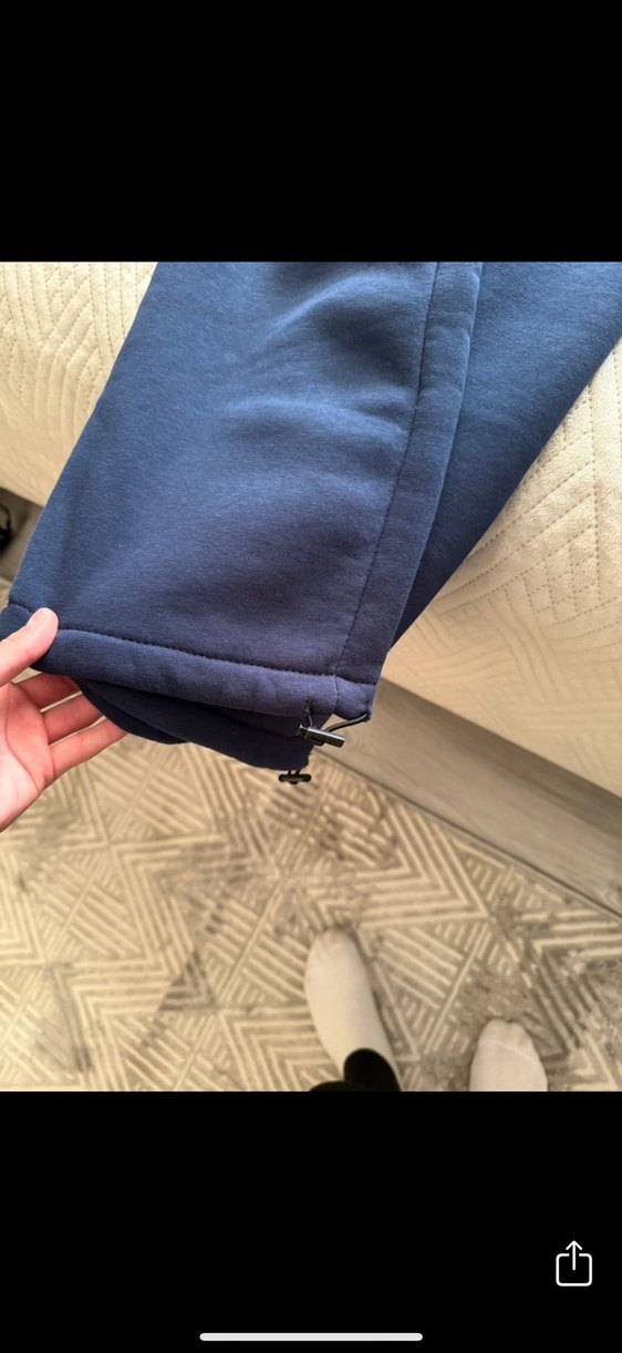 Lacivert Fermuarlı Rahat Kesim Eşofman - Görsel 3