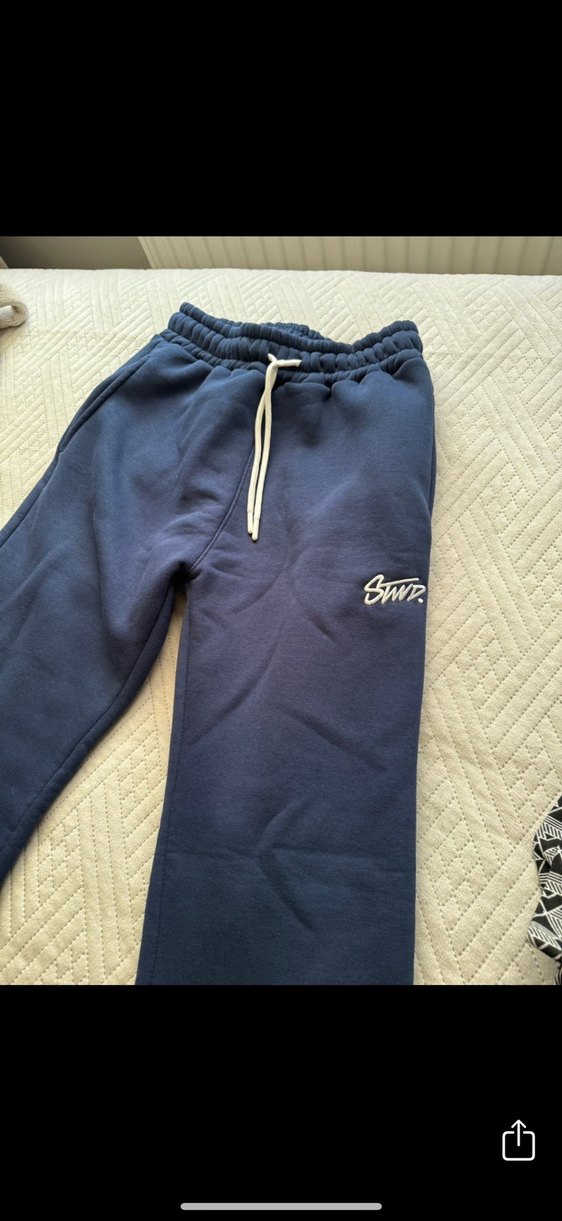 Lacivert Fermuarlı Rahat Kesim Eşofman - Görsel 2