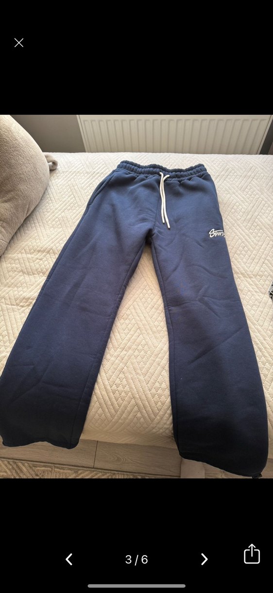 Lacivert Fermuarlı Rahat Kesim Eşofman - Görsel 4