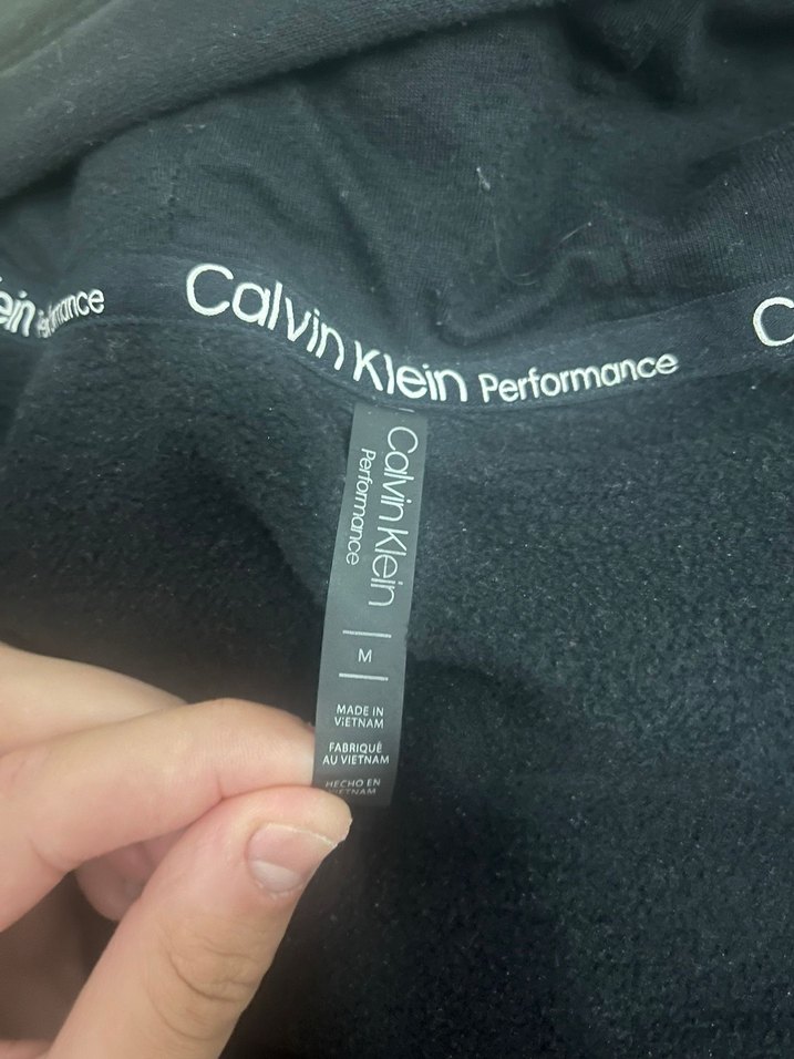Calvin Klein Siyah Fermuarlı Kapüşonlu Sweatshirt - Görsel 4