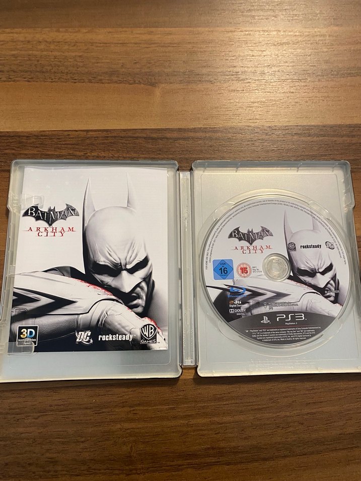 Batman Arkham City Steelbook metal kutu Ps3 oyun - Görsel 3