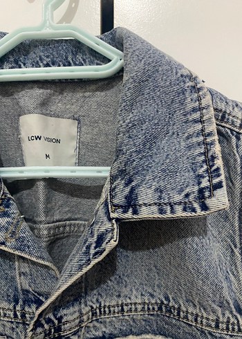 Düğmeli Kolsuz Mavi Denim Yelek - Görsel 2