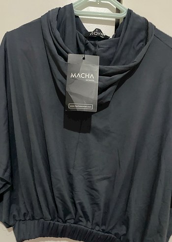 Gri Drapeli Kısa Kollu spor üstü - Görsel 4