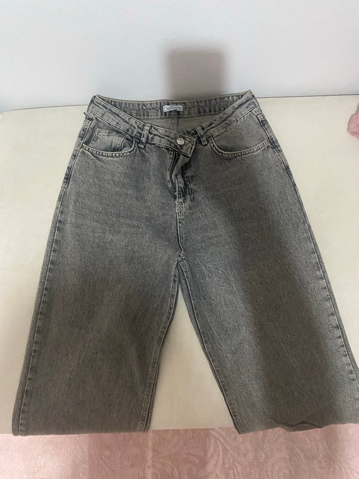 Defacto Gri Bol Kesim jean - Görsel 2