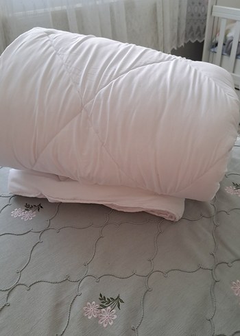 Beyaz Düz Yorgan - Görsel 6