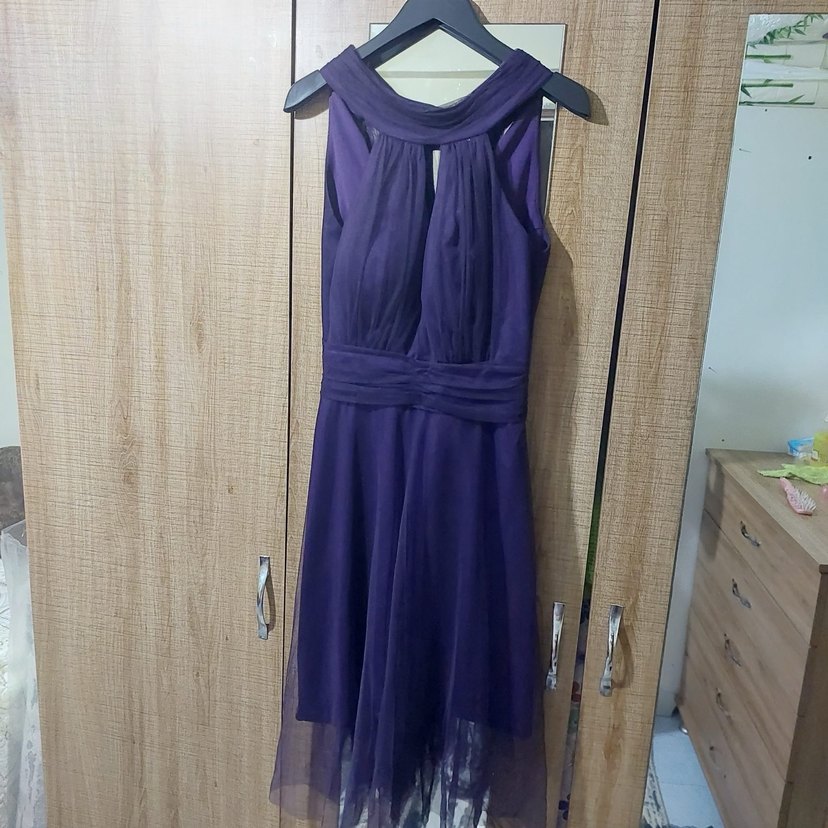 Mor simli elbise - Görsel 3