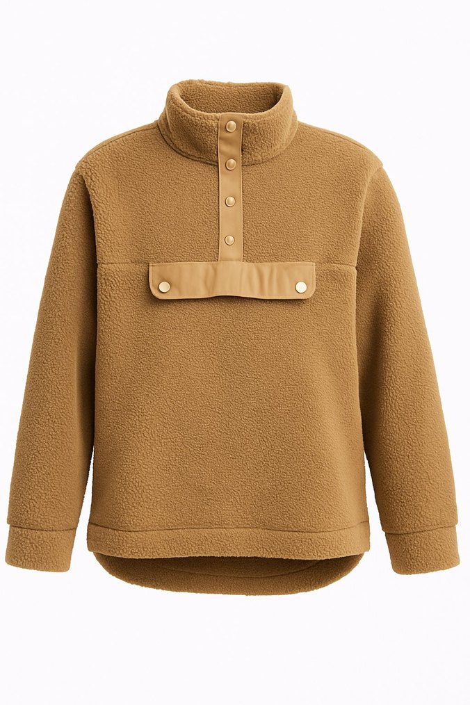 Pierre Cardin Camel Peluş Sweat - Görsel 3
