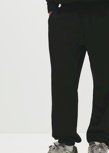 Siyah Erkek Rahat Kesim Eşofman Altı (Etiketli) - Görsel 2