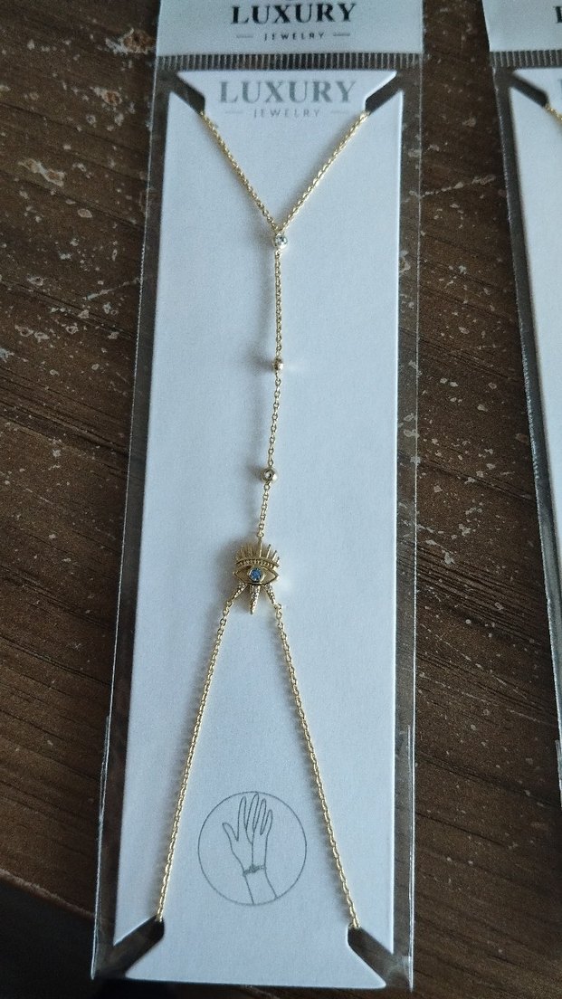 Yılan Desenli Zincir Detaylı Kadın El Zinciri - Görsel 2