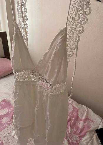 Vintage dantelli elbise bir kez giyildi sıfır - Görsel 2