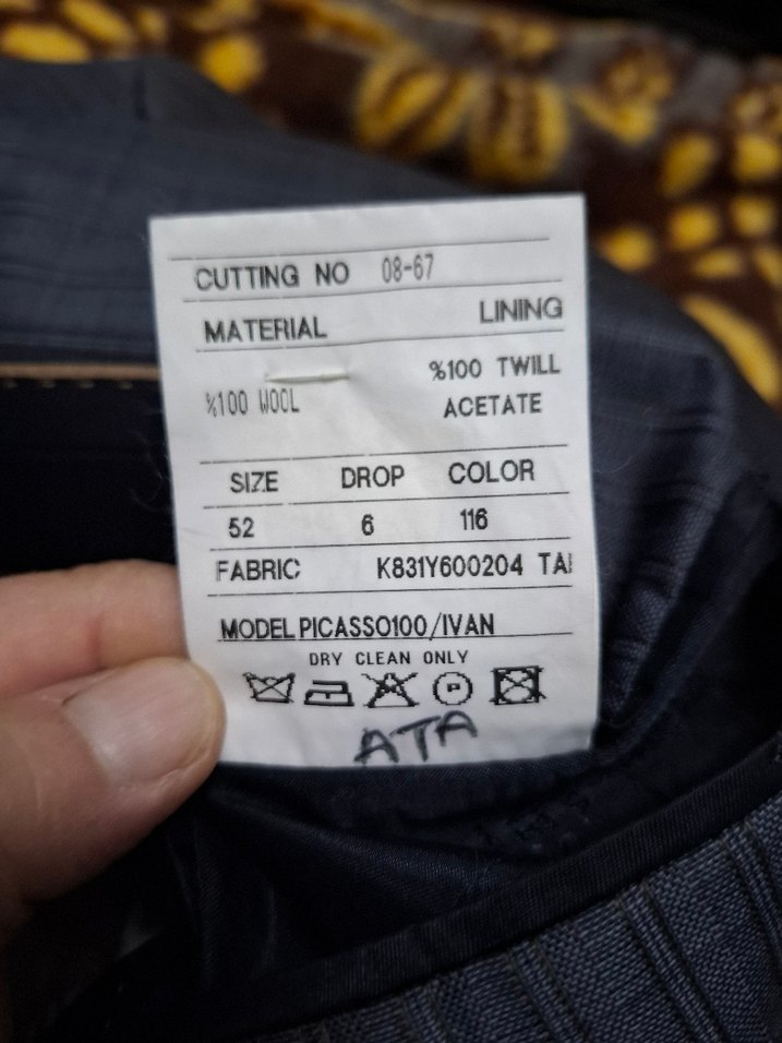 Gri Düğmeli Erkek Takım Ceketi - Görsel 3