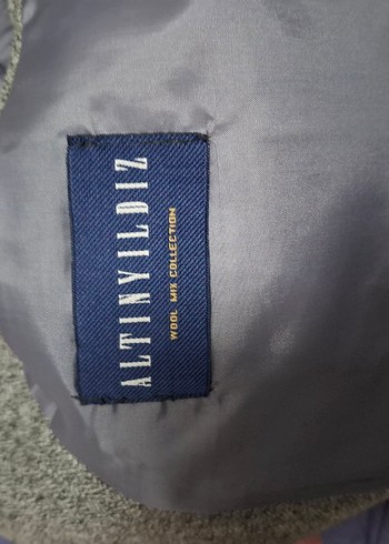 Düğmeli Gri Erkek Ceket - Görsel 2