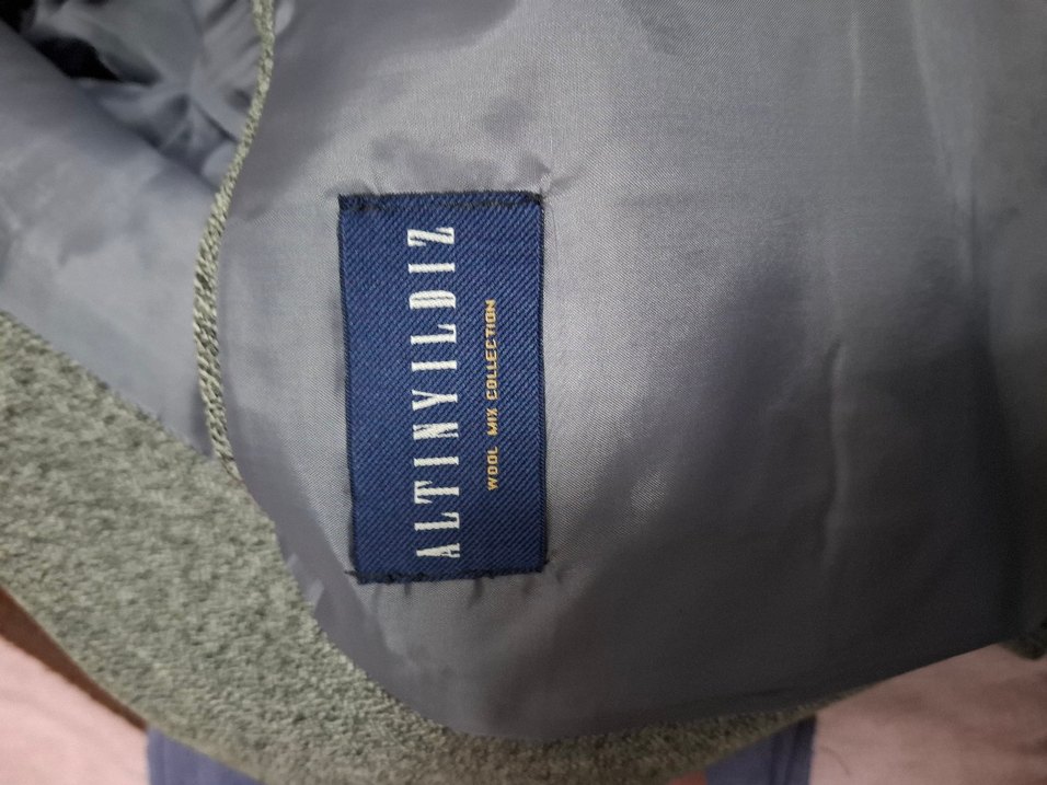 Düğmeli Gri Erkek Ceket - Görsel 2