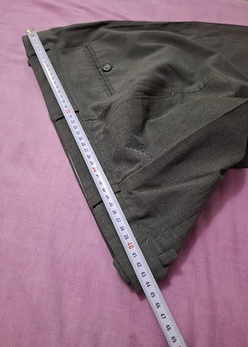 Gri Düğmeli Erkek Ofis Pantolonu - Görsel 3