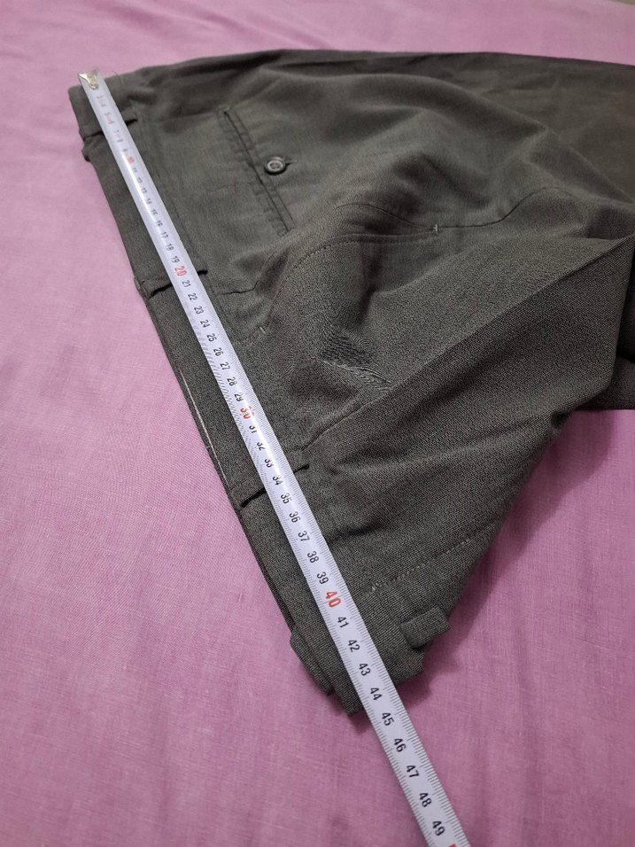 Gri Düğmeli Erkek Ofis Pantolonu - Görsel 3