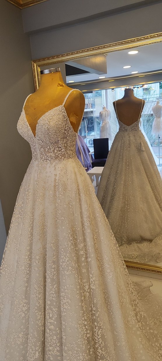 transparan Helenistik gelinlik - Görsel 4