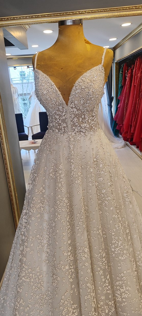 transparan Helenistik gelinlik - Görsel 3