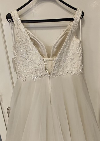 Helenistik v yakalı gelinlik - Görsel 7