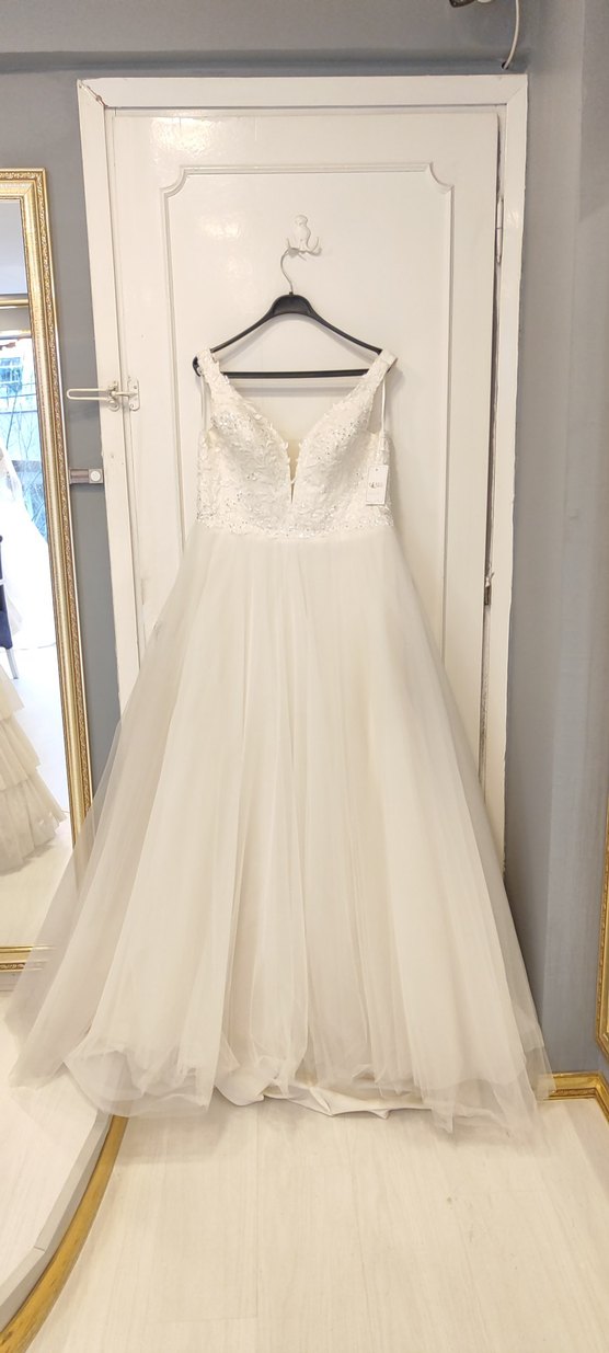 Helenistik v yakalı gelinlik - Görsel 4