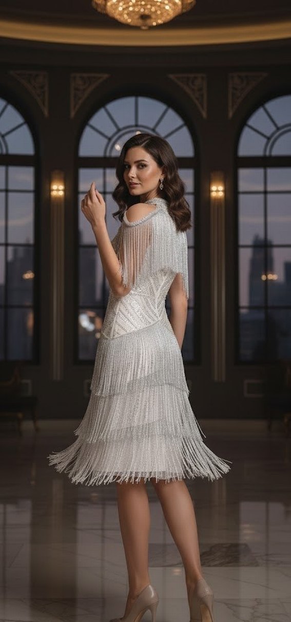 Boncuk İşlemeli Kolsuz Mini Abiye Elbise - Görsel 2