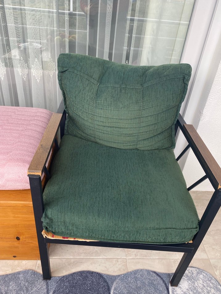 Çağdaş Koyu Yeşil Kanepe Örtüsü - Görsel 2