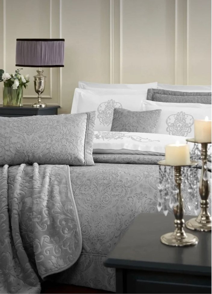 11 parça özdilek julia çeyiz seti
Gri Nakışlı Nevresim Takımı - Görsel 2