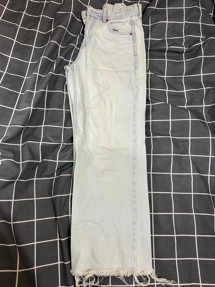 Kadın Pastel Mavi Normal Boy Denim Jean - Görsel 2