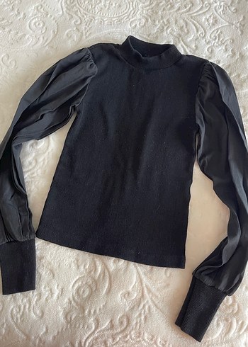 Siyah Uzun Kollu Kadın Bluz - Görsel 2