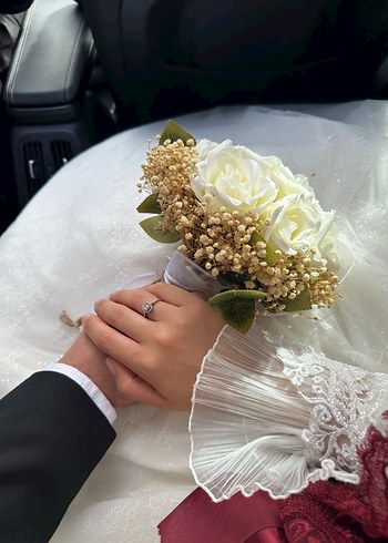 Setri Aşk Dantelli Yüksek Yakalı Prenses Gelinlik - Görsel 3