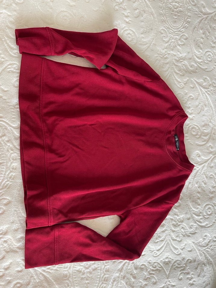 Zara Kadın Uzun Kollu triko body - Görsel 2