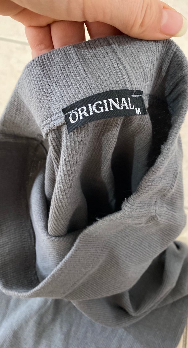 Gri Uzun Drapeli Kadın Etek - Görsel 3