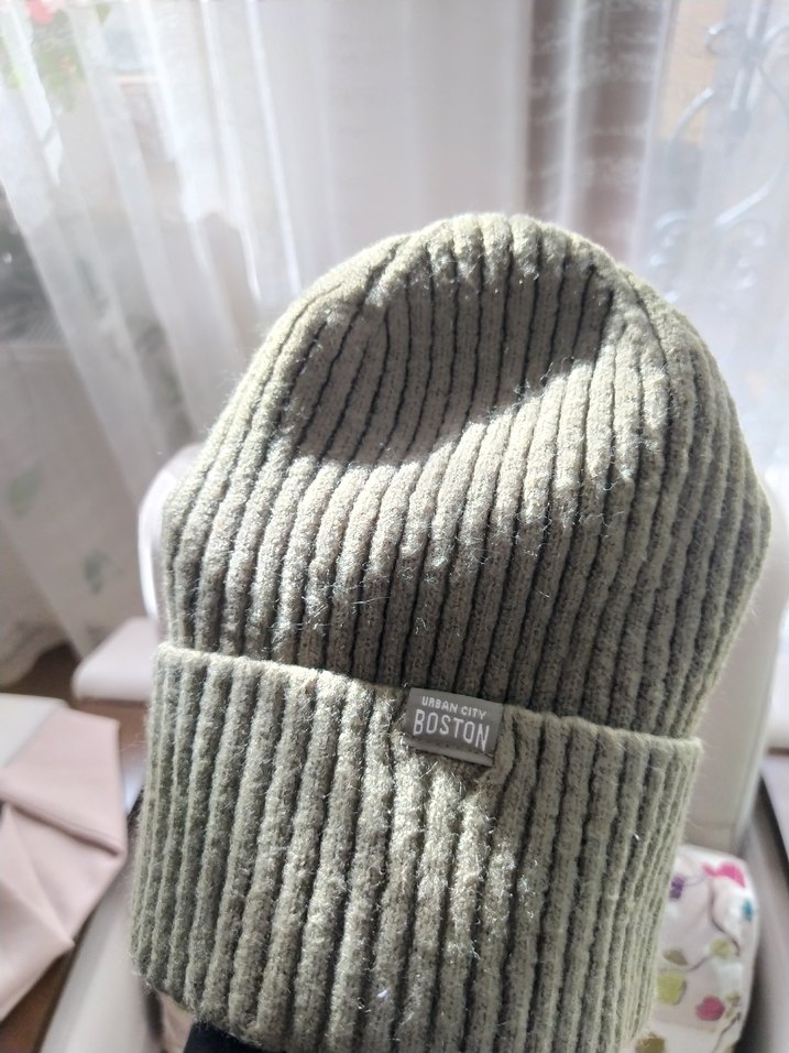 Kadın Yeşil Örgü Yün Bere - Görsel 3