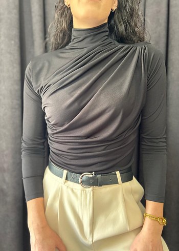 Büzgülü Bluz Body - Görsel 6