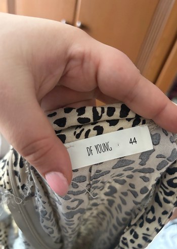 Drapeli Yılan Desenli Uzun Hamile Eteği - Görsel 2