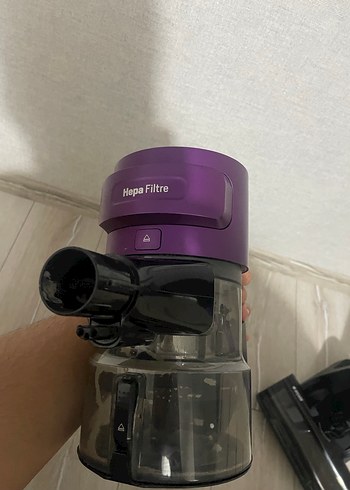 Mor Dikey Şarjlı Elektrikli Süpürge - Görsel 18