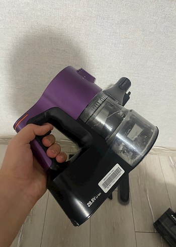 Mor Dikey Şarjlı Elektrikli Süpürge - Görsel 14