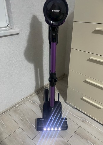 Mor Dikey Şarjlı Elektrikli Süpürge - Görsel 7