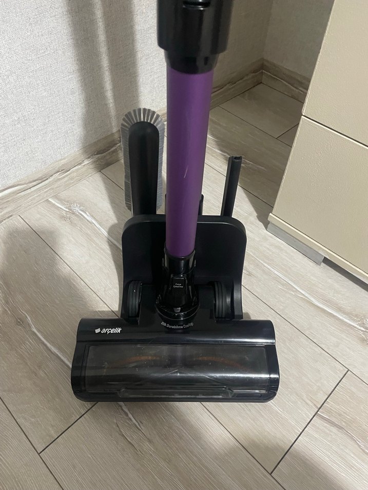 Mor Dikey Şarjlı Elektrikli Süpürge - Görsel 3
