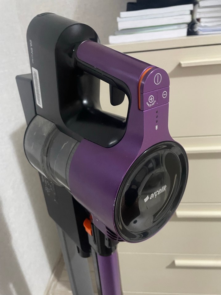 Mor Dikey Şarjlı Elektrikli Süpürge - Görsel 4